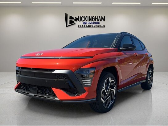 Hyundai Kona 2026 2026 Orange Soultronic avec toit Noir abyssal