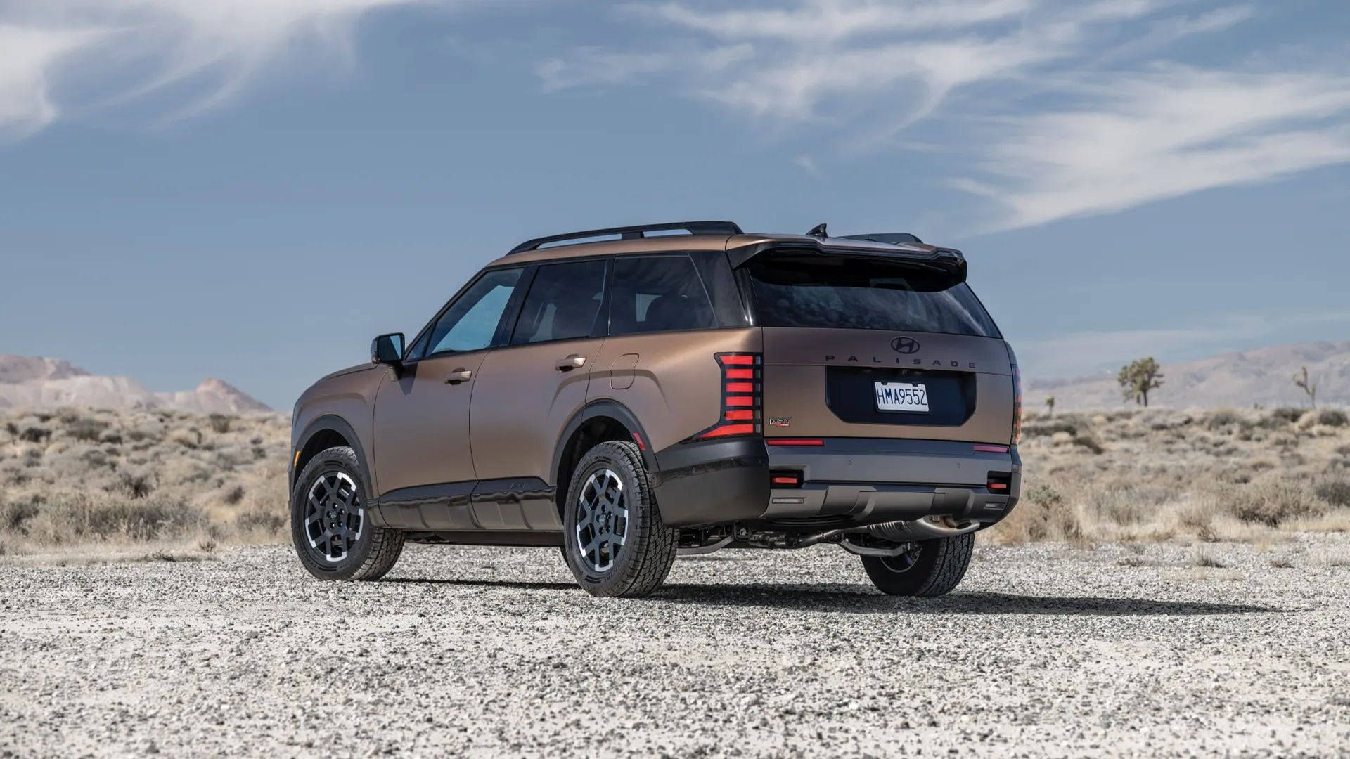 Vue 3/4 arrière du Palisade Hybride 2026